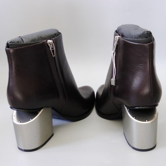 NEW Rare Alexander Wang Gabi Leather Ankle Boots | Cutout Heel | Iconic Designer - Picture 8 of 15